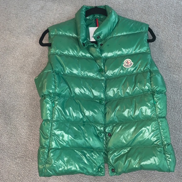 green moncler vest